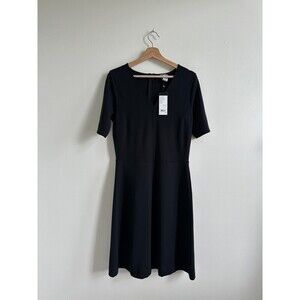 Sigrid Olsen Dress S 6 NWT Women's black Dress A Line $189